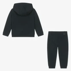 Moncler Enfant Tracksuits|Tracksuits*Navy Blue Cotton Tracksuit
