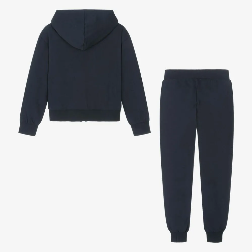 Moschino Kid-Teen Tracksuits|Tracksuits*Navy Blue Cotton Tracksuit