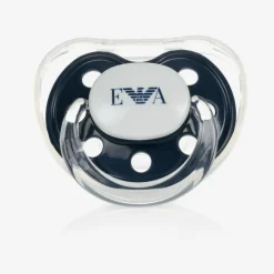 Emporio Armani Sleeping Accessories*Navy Blue Dummy & Clip Set