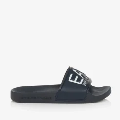 EA7 Emporio Armani Sliders|Sliders*Navy Blue EA7 Logo Sliders