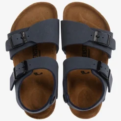 Birkenstock Sandals*Navy Blue Faux Leather Sandals