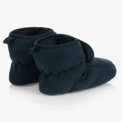Playshoes Booties|Booties*Navy Blue Fleece Baby Booties