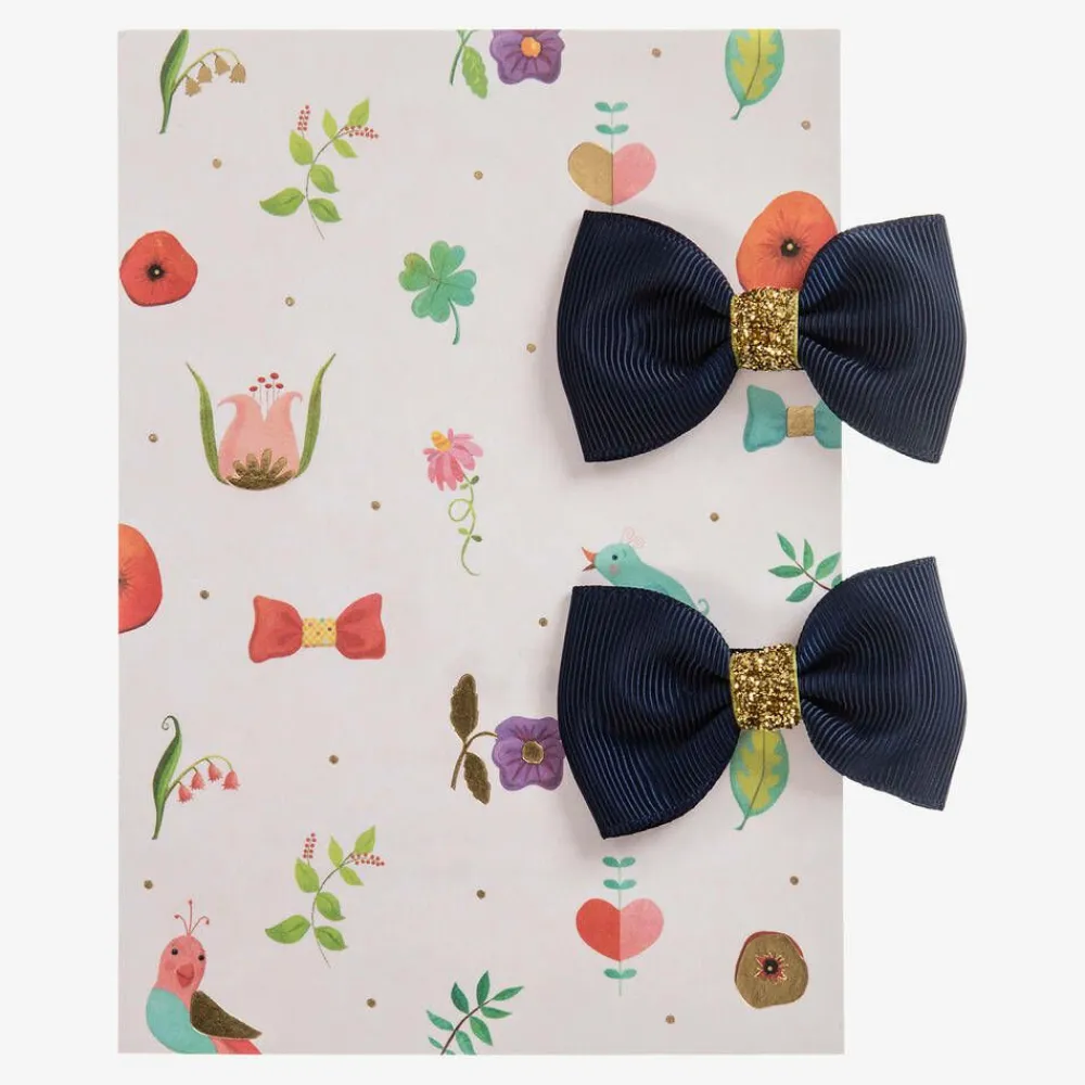 Milledeux Hair Accessories*Navy Blue Hair Clips (2 Pack)