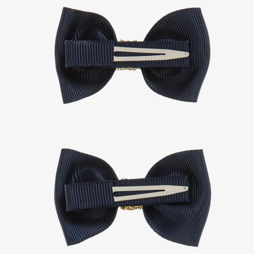Milledeux Hair Accessories*Navy Blue Hair Clips (2 Pack)