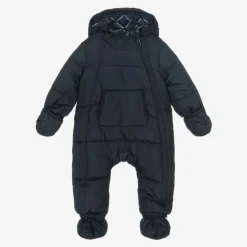 Tommy Hilfiger Snowwear|Snowwear*Navy Blue Hooded Baby Snowsuit