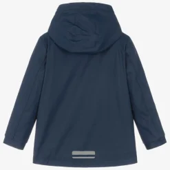 Mitty James Coats & Jackets|Coats & Jackets*Navy Blue Hooded Waterproof Raincoat