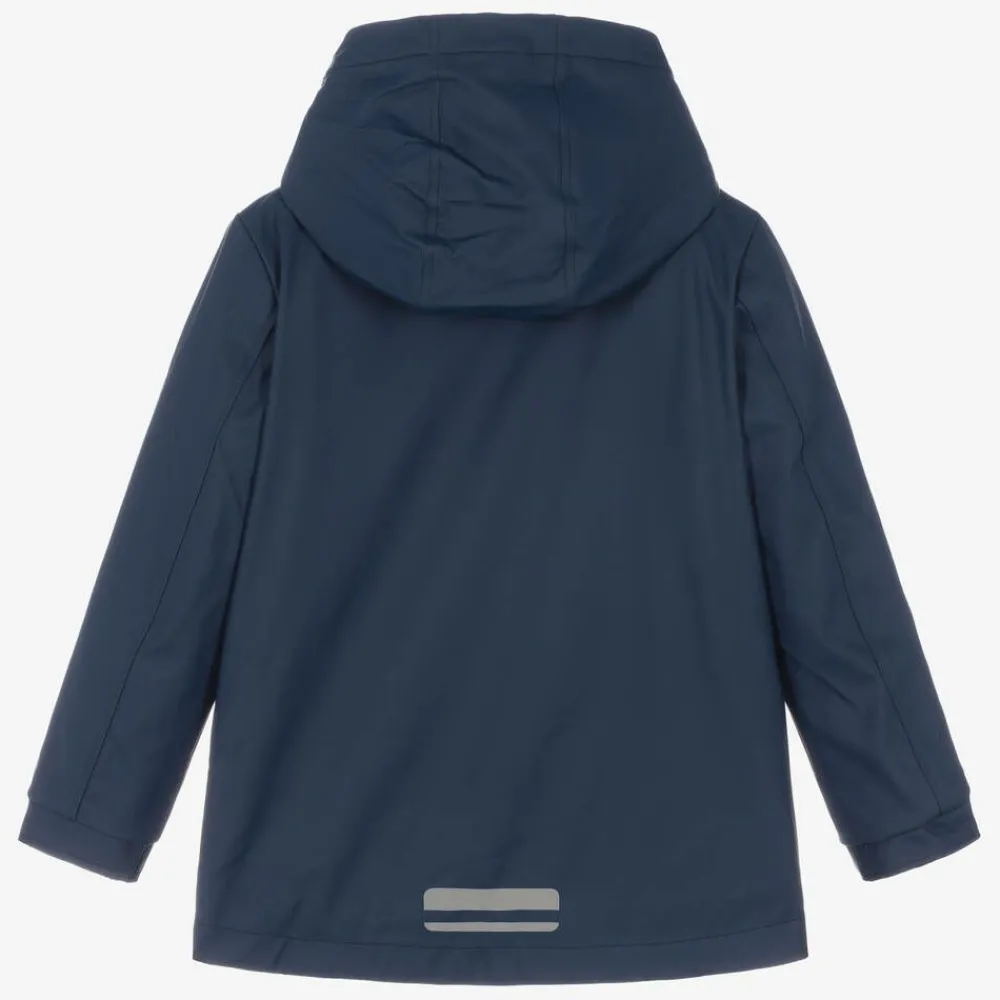 Mitty James Coats & Jackets|Coats & Jackets*Navy Blue Hooded Waterproof Raincoat