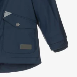 Mitty James Coats & Jackets|Coats & Jackets*Navy Blue Hooded Waterproof Raincoat