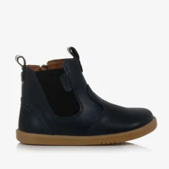 Bobux IWalk Boots|Boots*Navy Blue Leather Ankle Boots