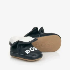 BOSS Pre Walkers|Pre Walkers*Navy Blue Leather Baby Pre-Walker Shoes