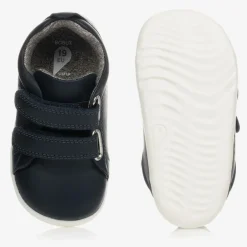 Bobux Step Up First Walkers|First Walkers*Navy Blue Leather Baby Trainers