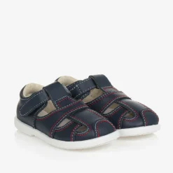 Childrens Classics Sandals|Sandals*Navy Blue Leather Sandals