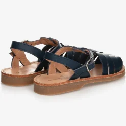 Childrens Classics Sandals|Sandals*Navy Blue Leather Sandals