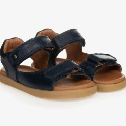 Bobux Kid + Sandals|Sandals*Navy Blue Leather Sandals