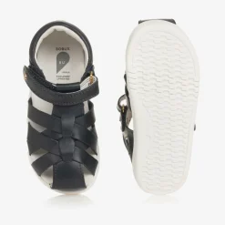 Bobux IWalk Sandals|Sandals*Navy Blue Leather Velcro Sandals