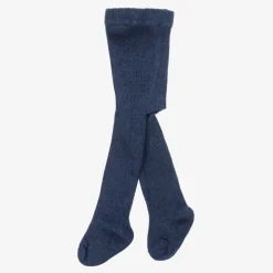 Mayoral Tights*Navy Blue Organic Cotton Baby Tights