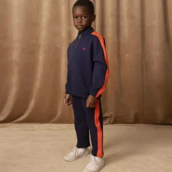 Mini Rodini Trousers|Trousers*Navy Blue Organic Cotton Joggers