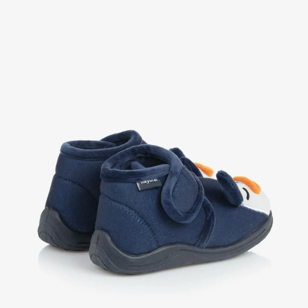 Mayoral Slippers|Slippers*Navy Blue Penguin Slippers