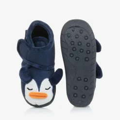 Mayoral Slippers|Slippers*Navy Blue Penguin Slippers