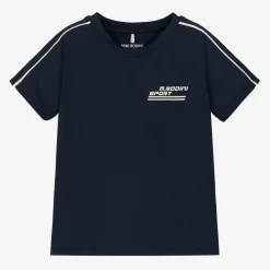 Mini Rodini Activewear|Tops*Navy Blue Quick Dry Sports T-Shirt