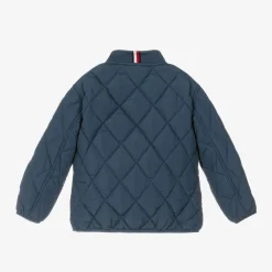 Tommy Hilfiger Coats & Jackets*Navy Blue Quilted Hooded Jacket