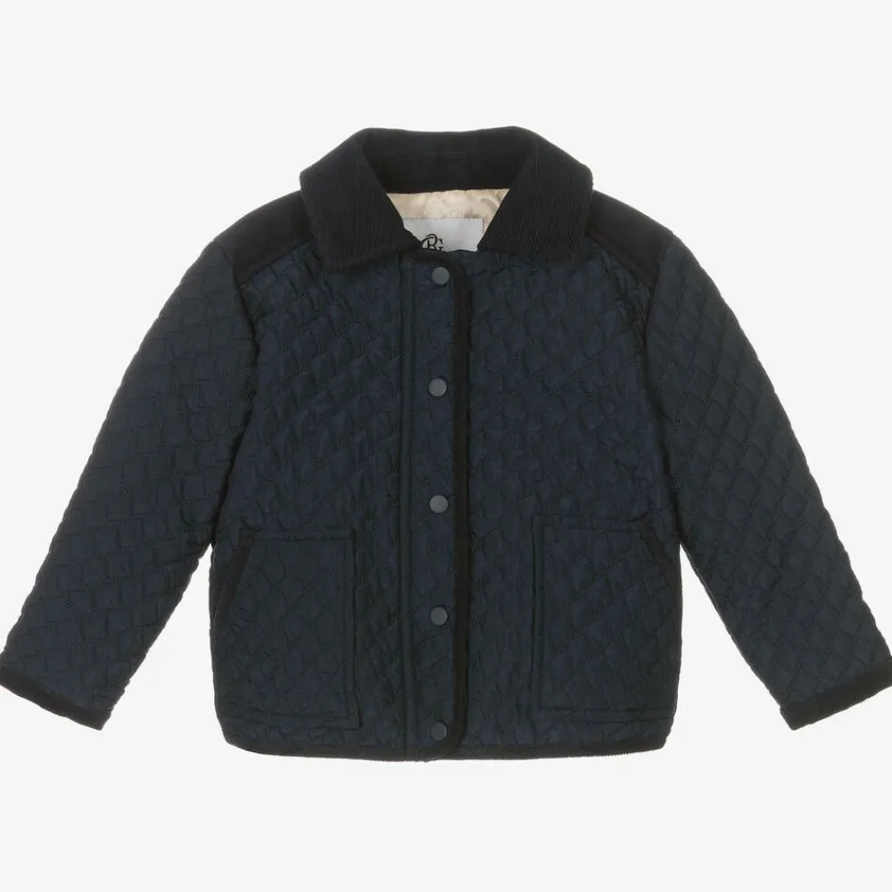Beatrice amp; George Coats & Jackets|Coats & Jackets*Navy Blue Quilted Jacket