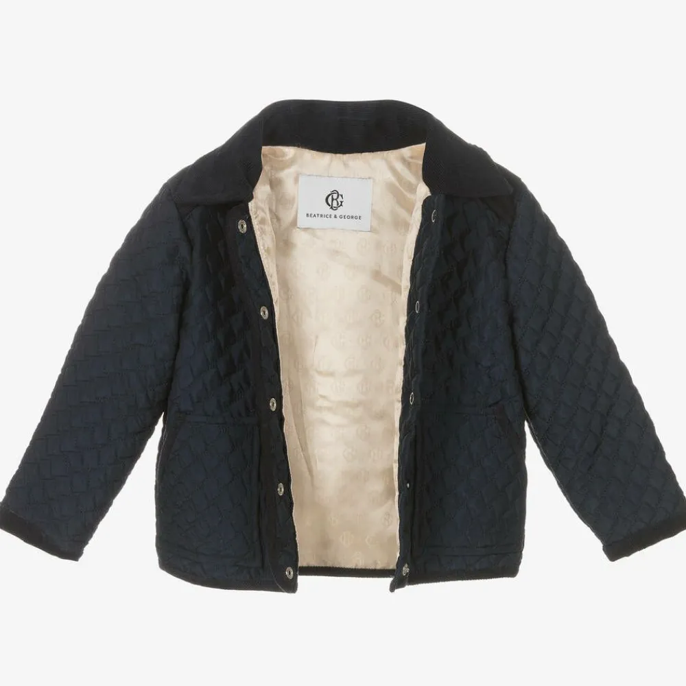 Beatrice amp; George Coats & Jackets|Coats & Jackets*Navy Blue Quilted Jacket