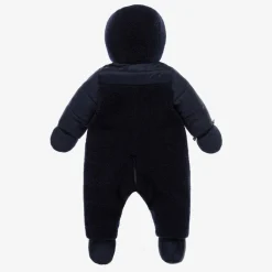 Tartine et Chocolat Snowwear*Navy Blue Reversible Baby Snowsuit