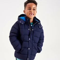 Mitty James Coats & Jackets|Coats & Jackets*Navy Blue Showerproof Puffer Coat