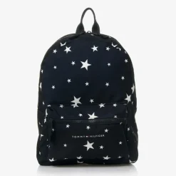 Tommy Hilfiger Bags*Navy Blue Stars Canvas Backpack (38cm)