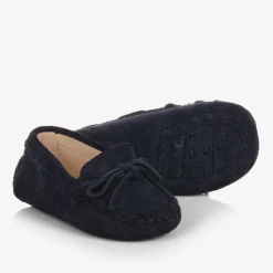 Tods Loafers & Moccasins|Loafers & Moccasins*Navy Blue Suede Leather Moccasins