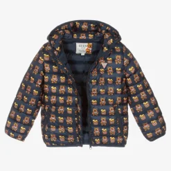 Guess Coats & Jackets|Coats & Jackets*Navy Blue Teddy Bear Puffer Jacket