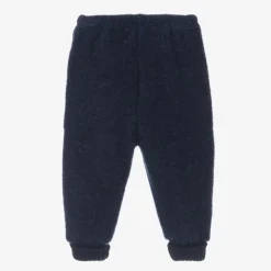 Joha Trousers|Trousers*Navy Blue Thermal Wool Joggers