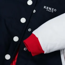 KENZO KIDS Gifts|Coats & Jackets*Navy Blue Varsity Snake Jacket