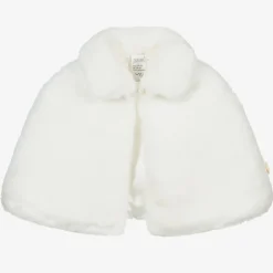Souza Coats & Jackets*Off-White Faux Fur Cape