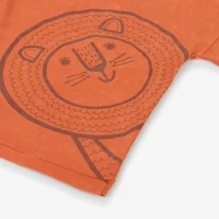 Roarsome Tops*Orange Cub Organic Cotton T-Shirt