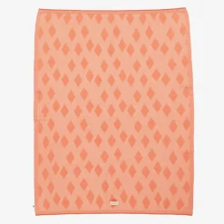 The Bonniemob Blankets & Shawls*Orange Diamond Knitted Blanket (100cm)