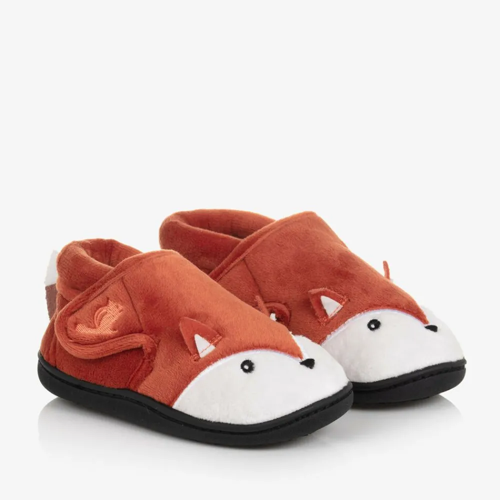 Chipmunks Slippers|Slippers*Orange Fox Velcro Slippers