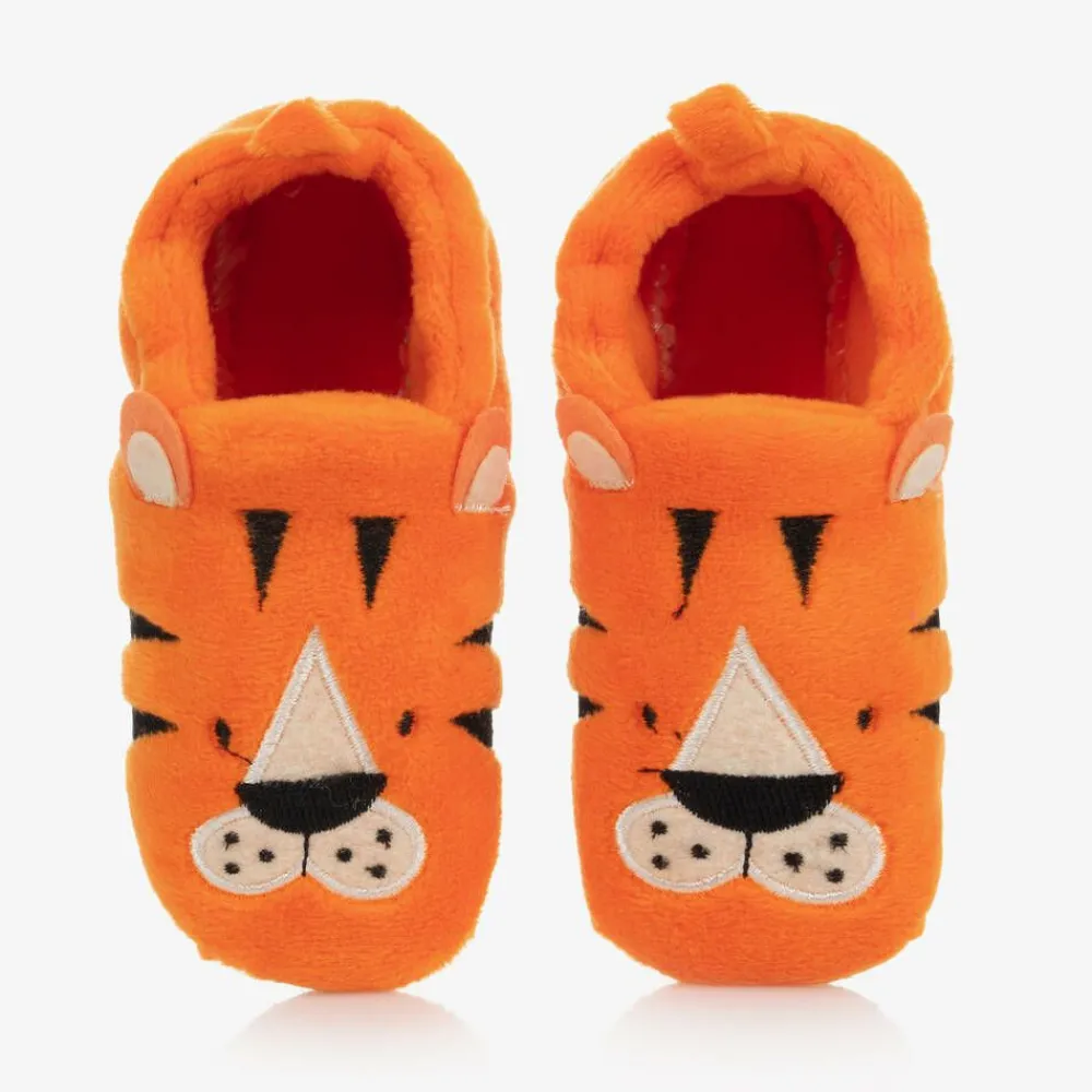 Chipmunks Slippers|Slippers*Orange Tiger Baby Slippers