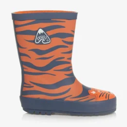 Frugi Rain Boots|Rain Boots*Orange Tiger Rubber Rain Boots
