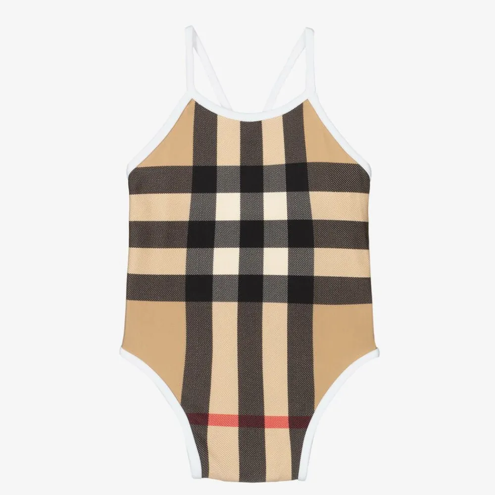 Burberry Swimwear*Oversized Check Baby Swimsuit