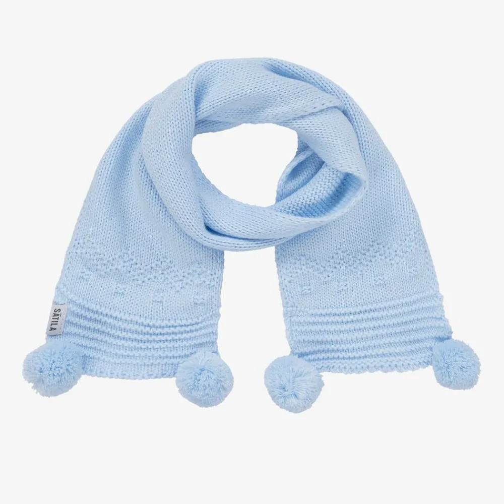 Sätila of Sweden Scarves|Scarves*Pale Blue Belle Knitted Scarf (88cm)