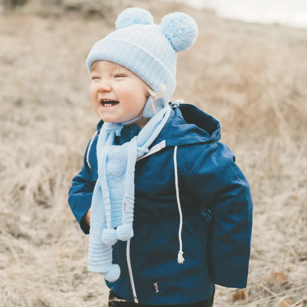 Sätila of Sweden Scarves|Scarves*Pale Blue Belle Knitted Scarf (88cm)