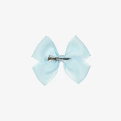 Bowtique London Hair Accessories*Pale Blue Bow Hair Clip (10cm) Bluetopaz
