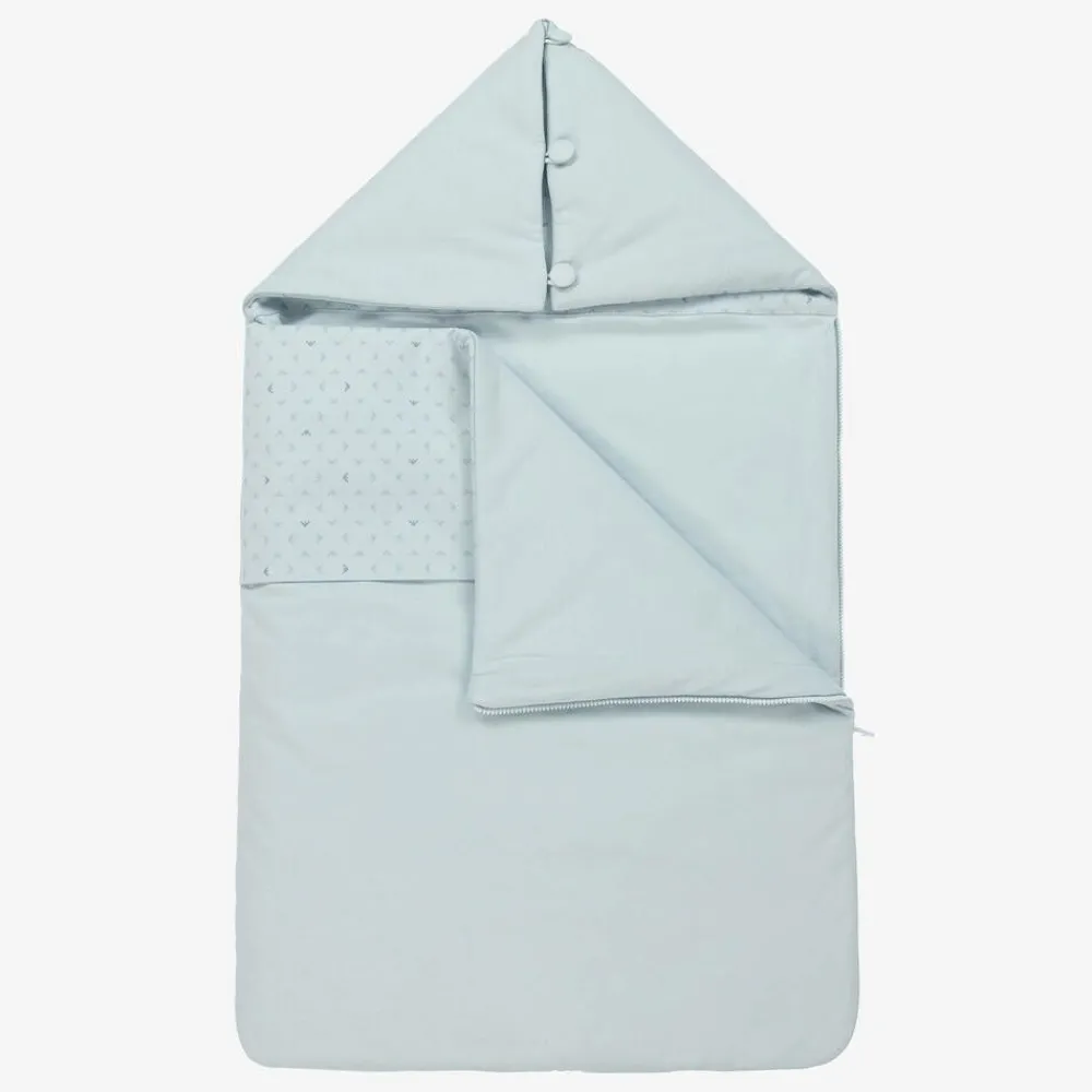 Emporio Armani Gifts*Pale Blue Cotton Baby Nest (71cm)