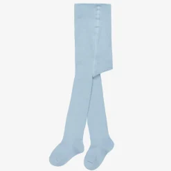 Falke Tights*Pale Blue Cotton Knit Baby Tights