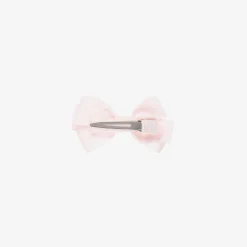 Peach Ribbons Hair Accessories*Pale Pink Bow Hair Clip (7cm)