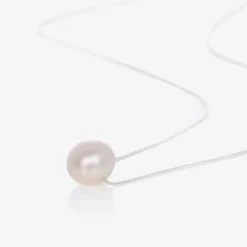 Raw Pearls Jewellery|Gifts*Pearl & Silver Necklace (45cm)