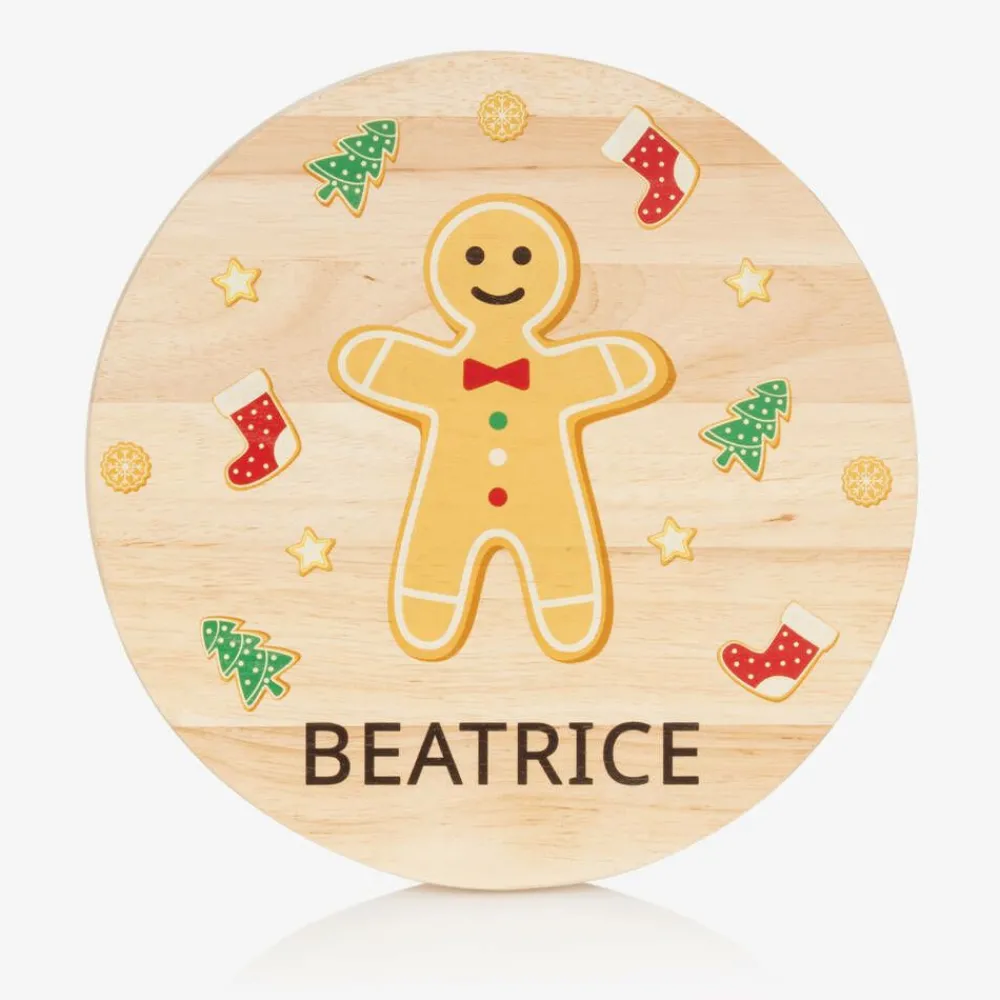 Treat Republic Gifts|Nursery Accessories*Personalised Christmas Gingerbread Wooden Stool