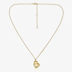 Treat Republic Jewellery|Gifts*Personalised 18ct Gold Plated Baby Feet Necklace (45cm)